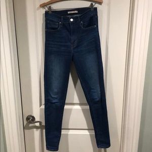 Levi mile high super skinny denim